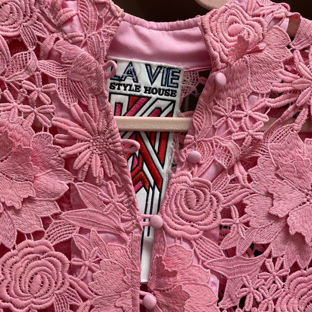 La Vie Style House 3D Pink Dress - Picture 2 of 7
